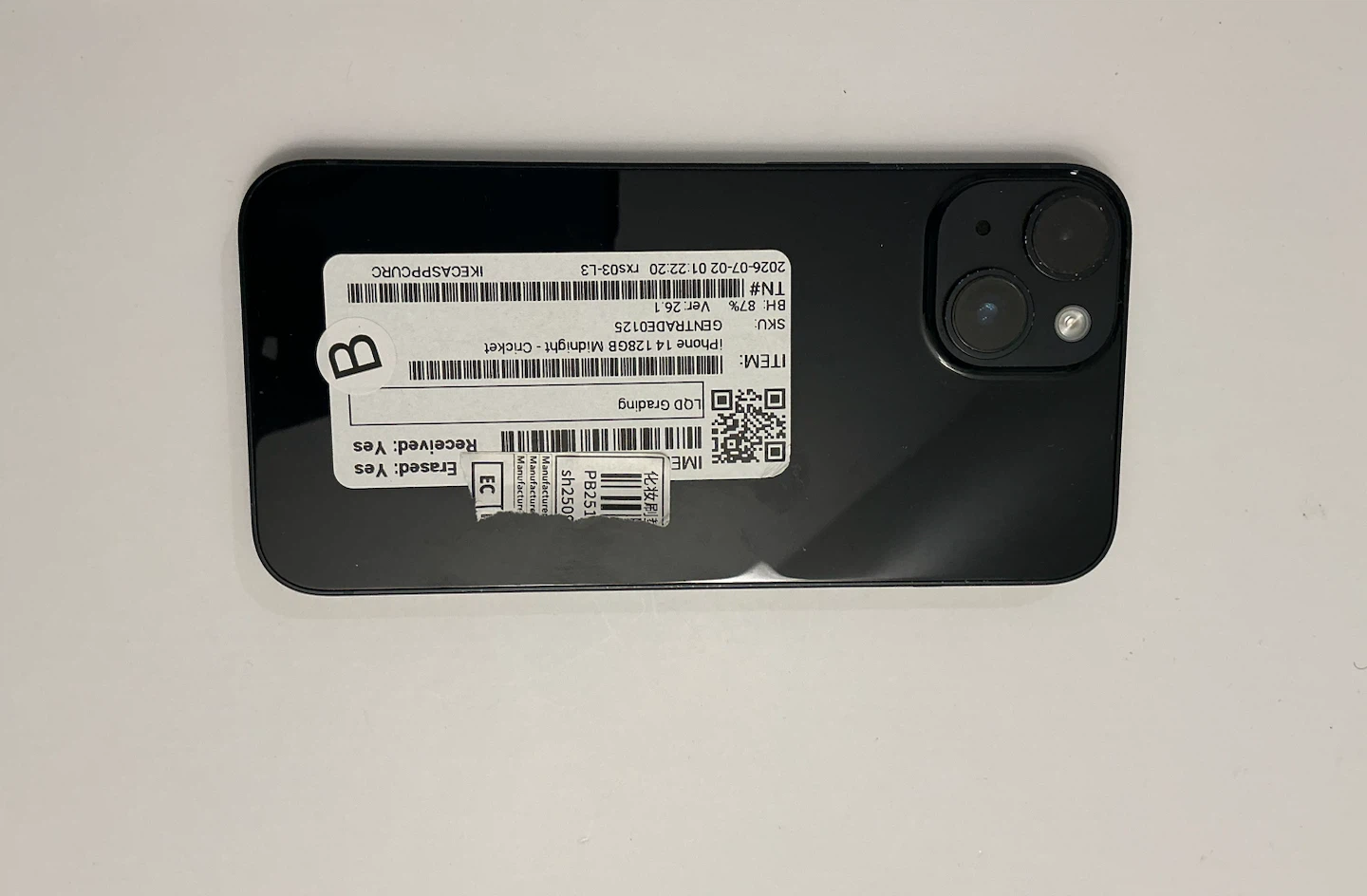Black iPhone 14 128GB — Unlocked — eSIM Only - photo 2