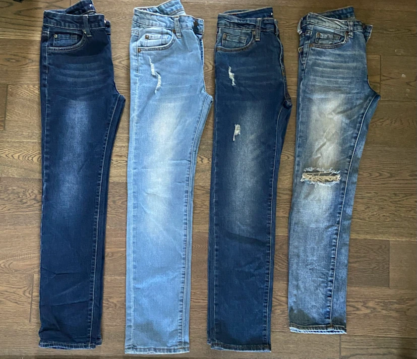 7 For All Mankind Boys “Slimmy” Jeans Lot of 4 - Size 12 - photo 2