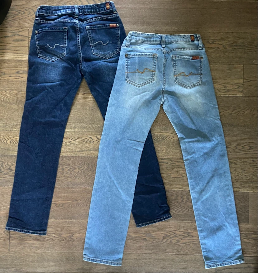 7 For All Mankind Boys “Slimmy” Jeans Lot of 4 - Size 12 - photo 4