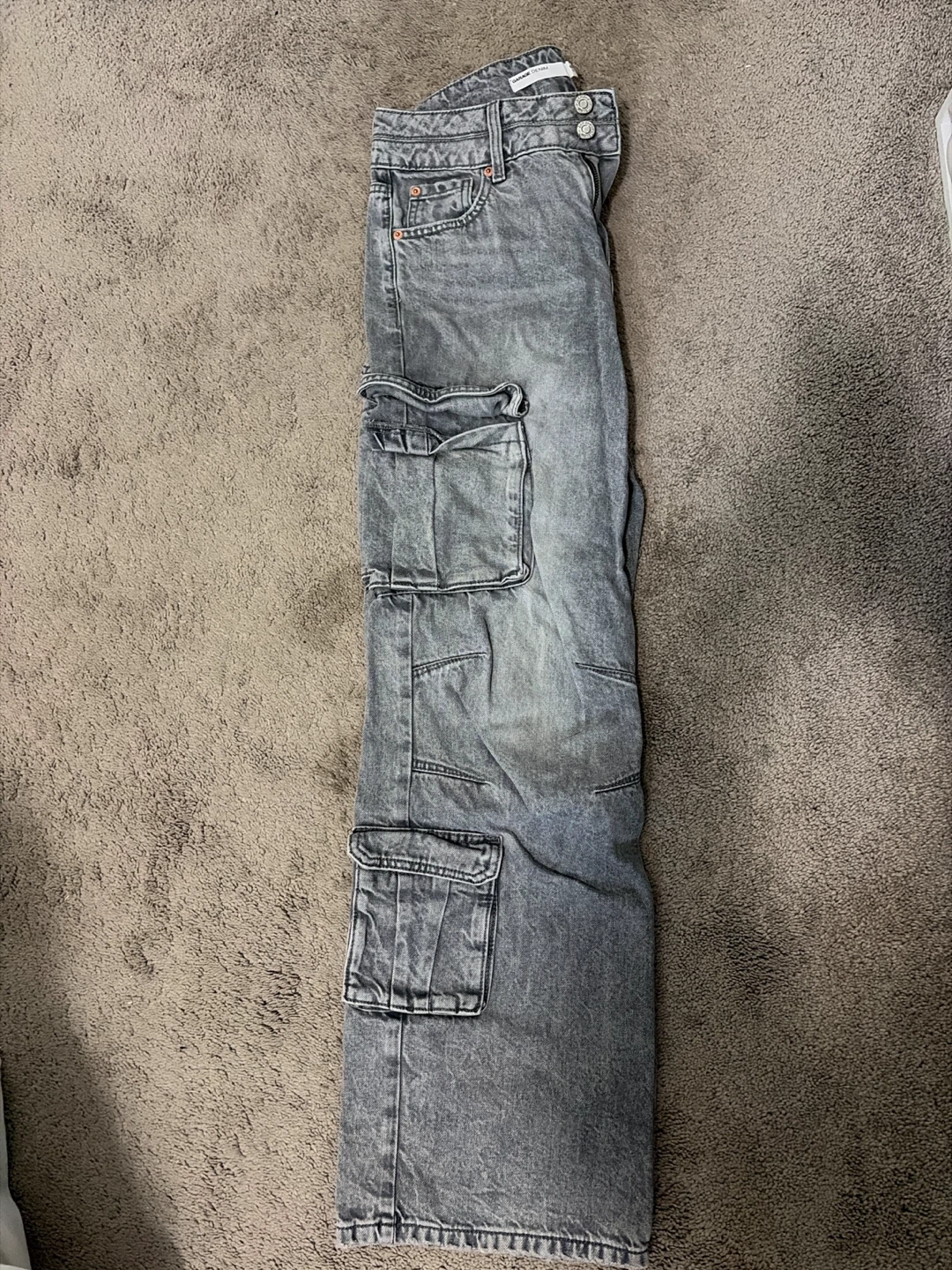 Women's Grey Cargo Jeans - photo 3