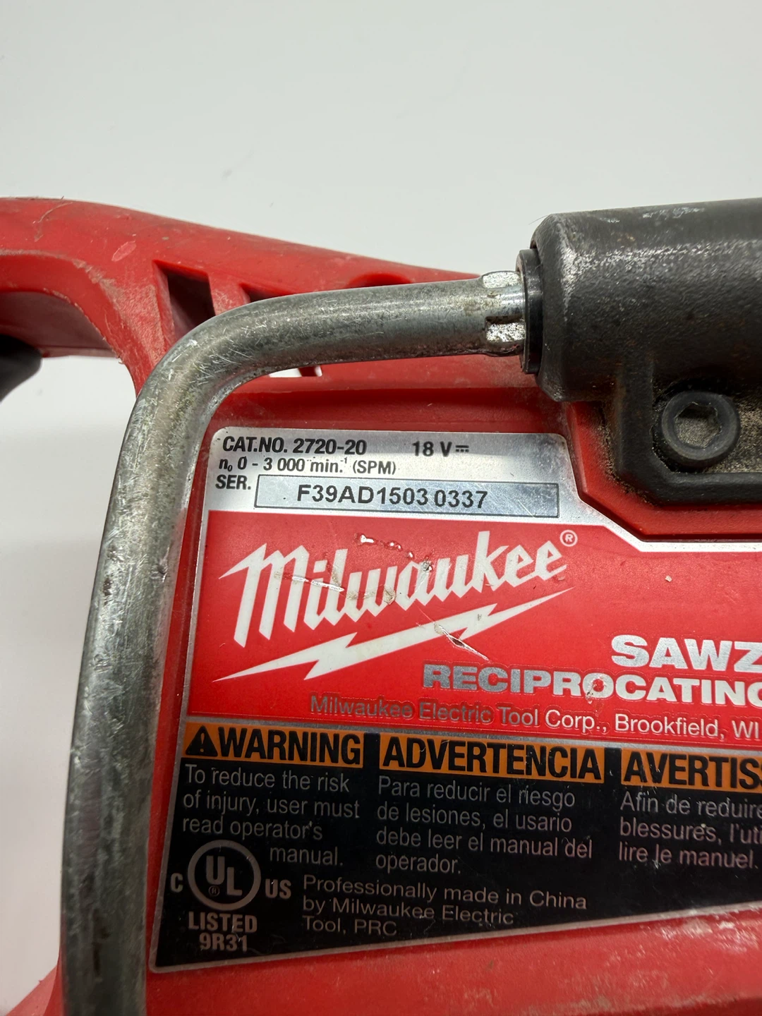 Milwaukee M18 FUEL 18V Li-Ion Brushless Cordless SAWZALL 2720-20 - photo 4