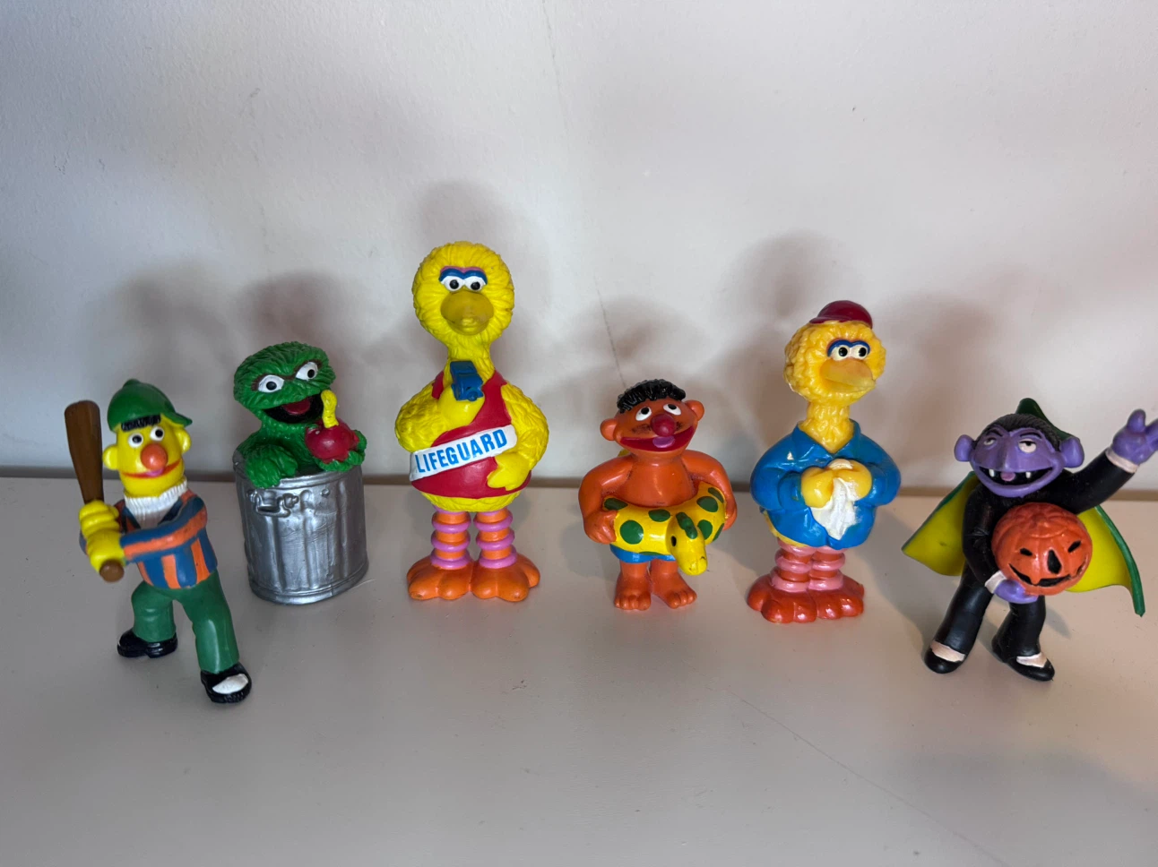 Vintage Sesame Street PVC Figures Lot of 6
