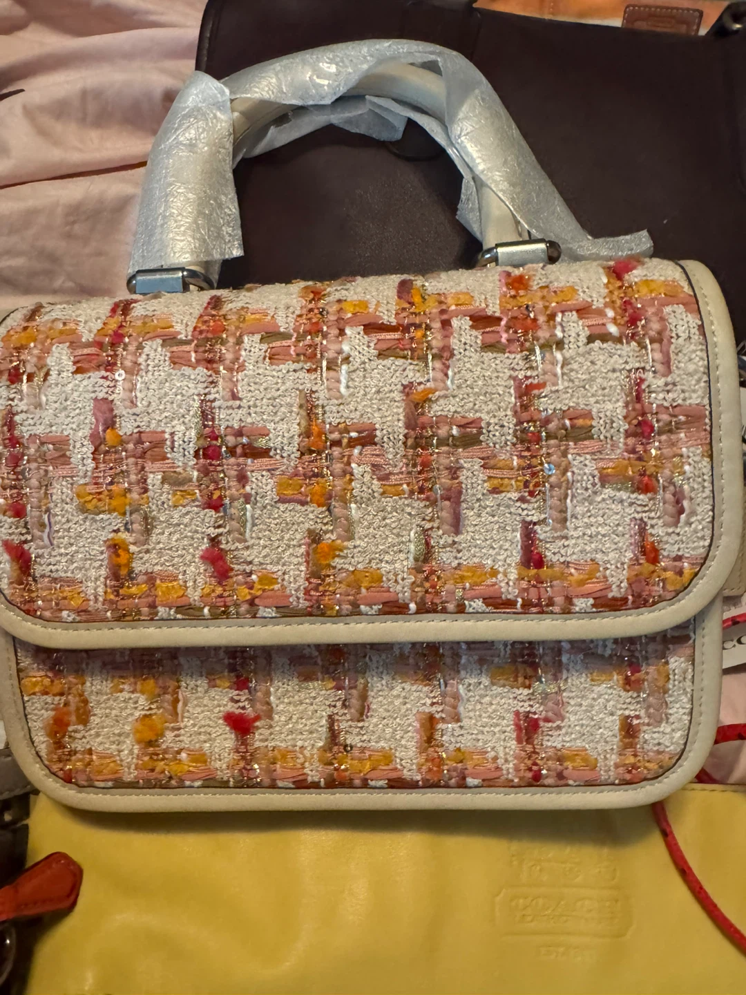 Coach Tweed  rogue top handle shoulder bag
