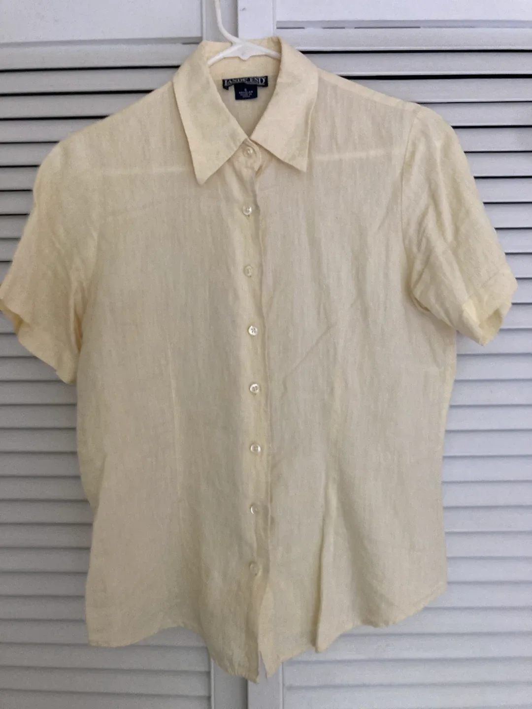 Land’s End Linen Button-Up Shirt Size 6