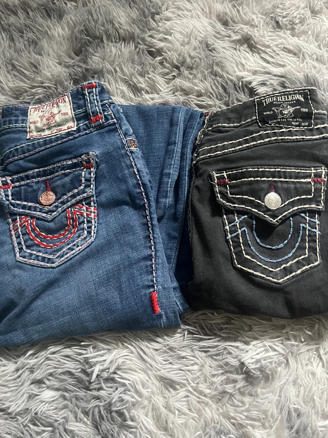 True Religion Jennie Curvy & Halle Super Skinny Jeans