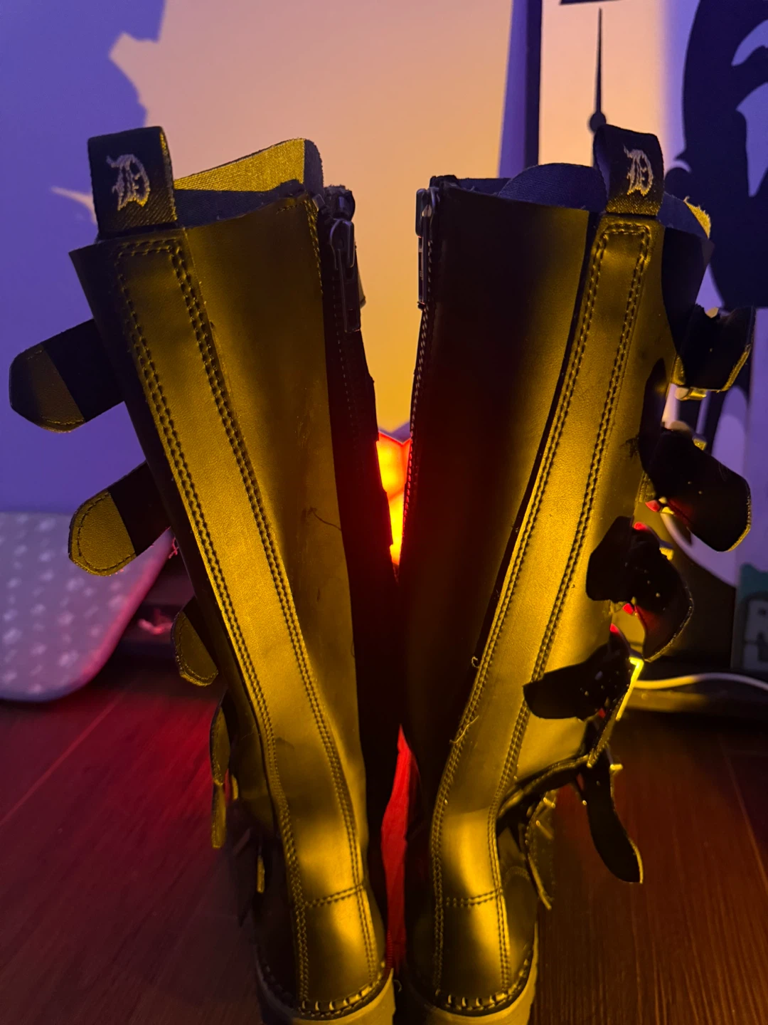 Black Demonia Buckle Boots - photo 3
