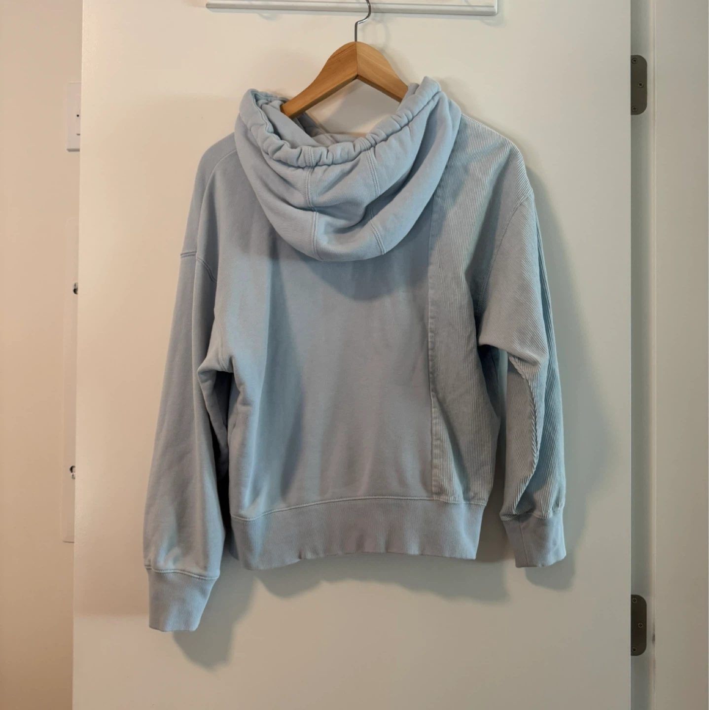 Adidas Originals Light Blue Corduroy Panel Hoodie XXS / 2XS - photo 2