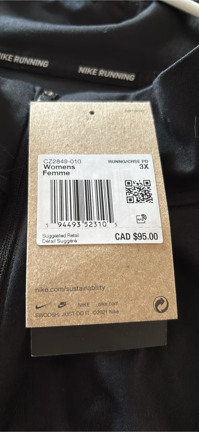 Nike Dri-FIT Running Top - Black - Size 3X - photo 4