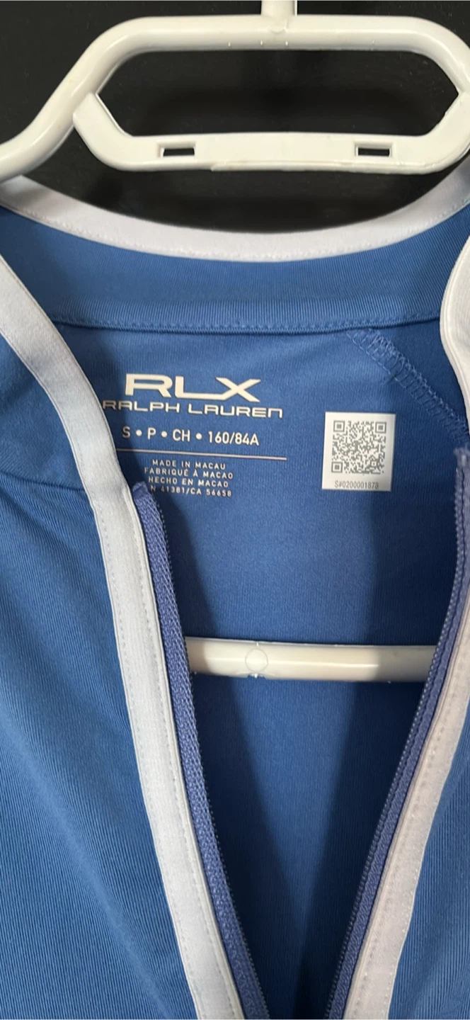 RLX Ralph Lauren Blue Long Sleeve 1/4 Zip Golf Shirt Size S - photo 2