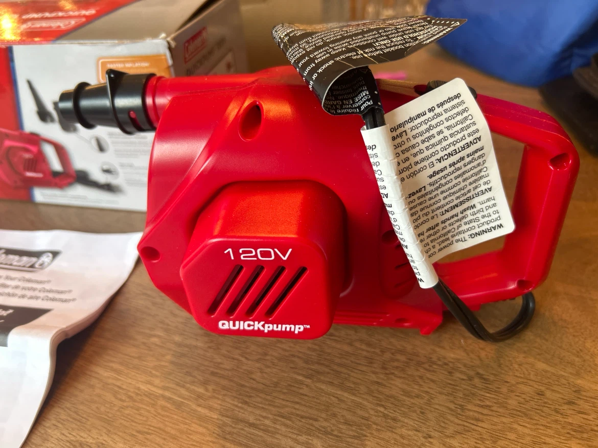 Coleman QuickPump 120V Air Pump - photo 3