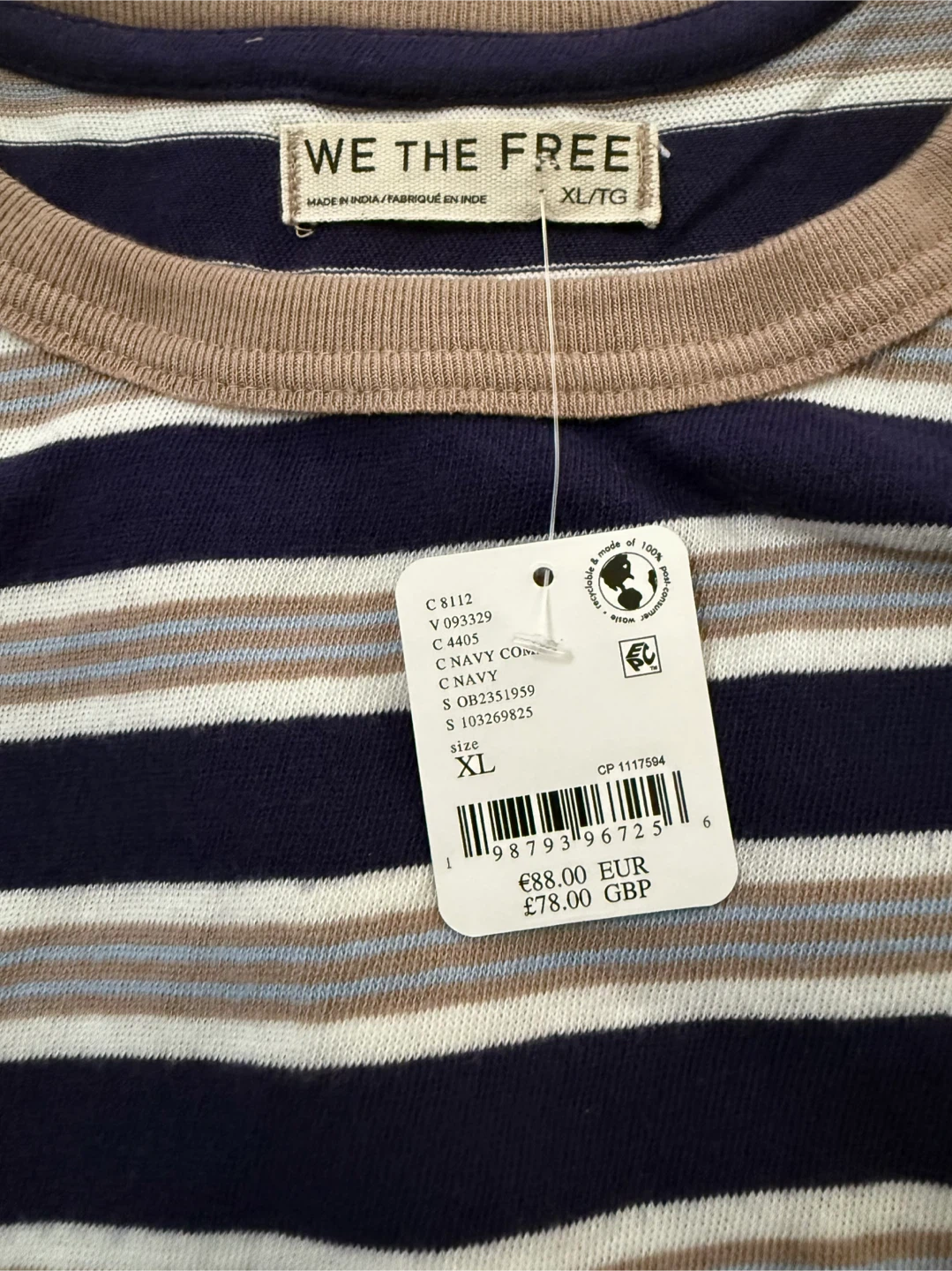 Clean Rugby Stripe Cotton Top Free People - photo 5