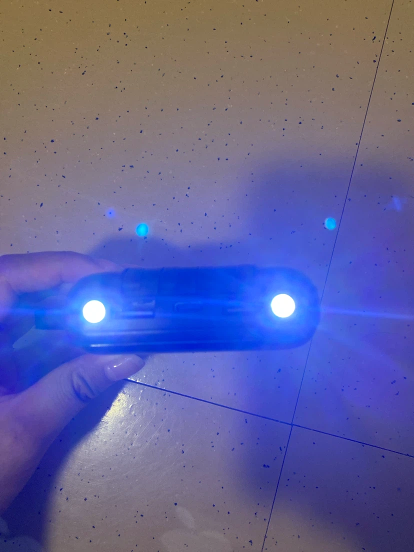 Black Portable Power Bank with Built-in Cables and Flashlight - photo 4