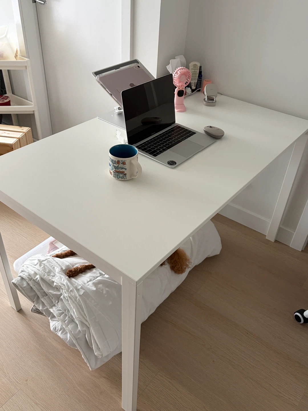 White Dining Table / Desk - photo 2