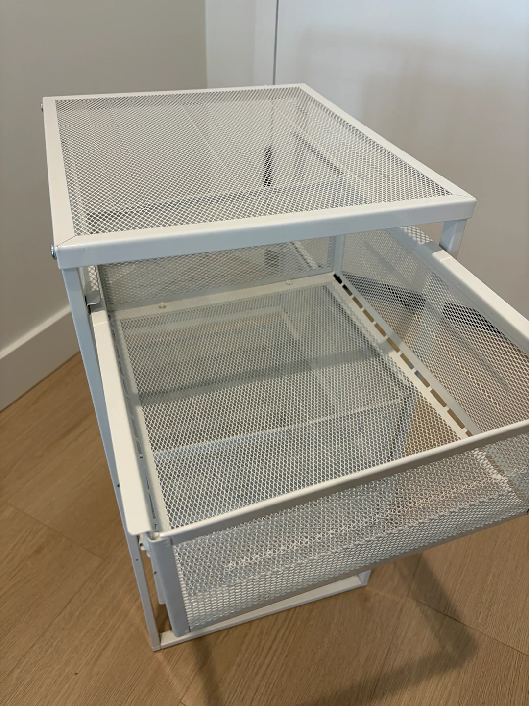 IKEA White 3-Drawer Mesh Storage Unit