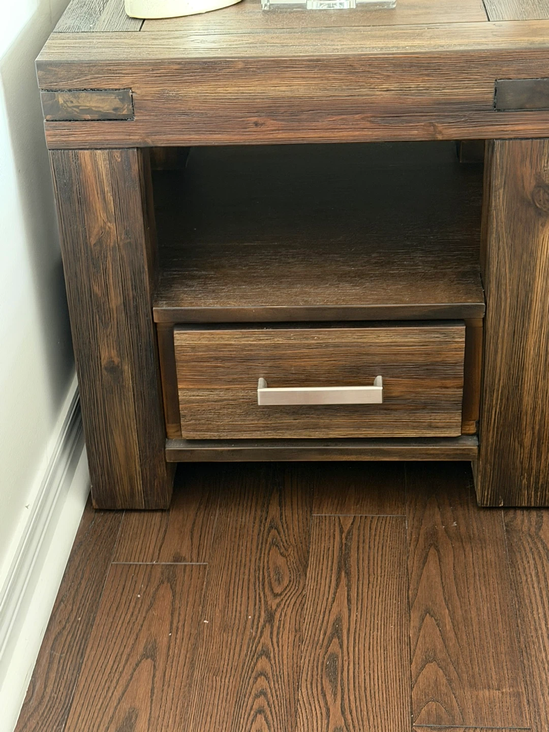 Wooden End Table with Drawer