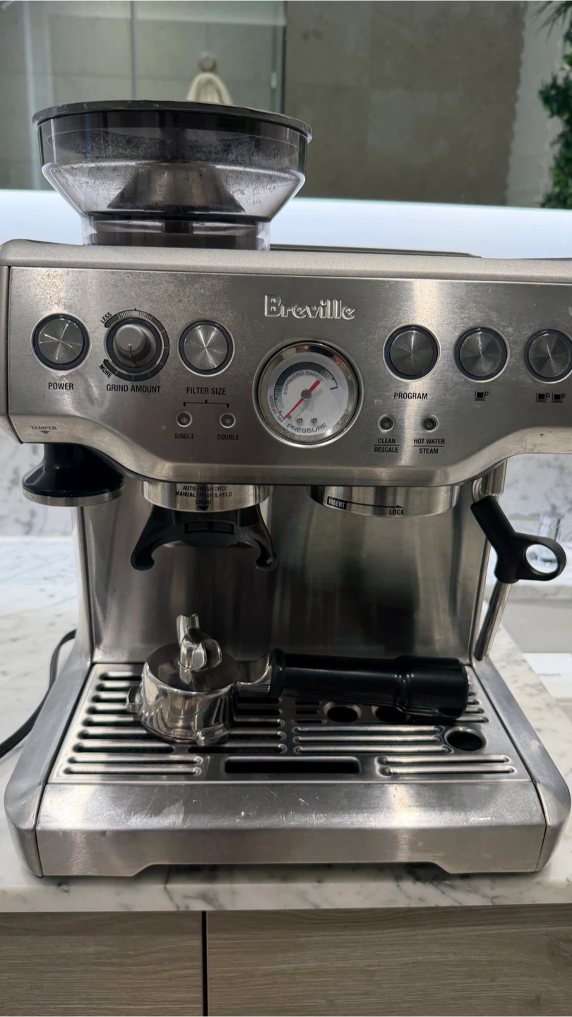 Breville Barista Express Espresso Machine (Model BES870XL) in SS