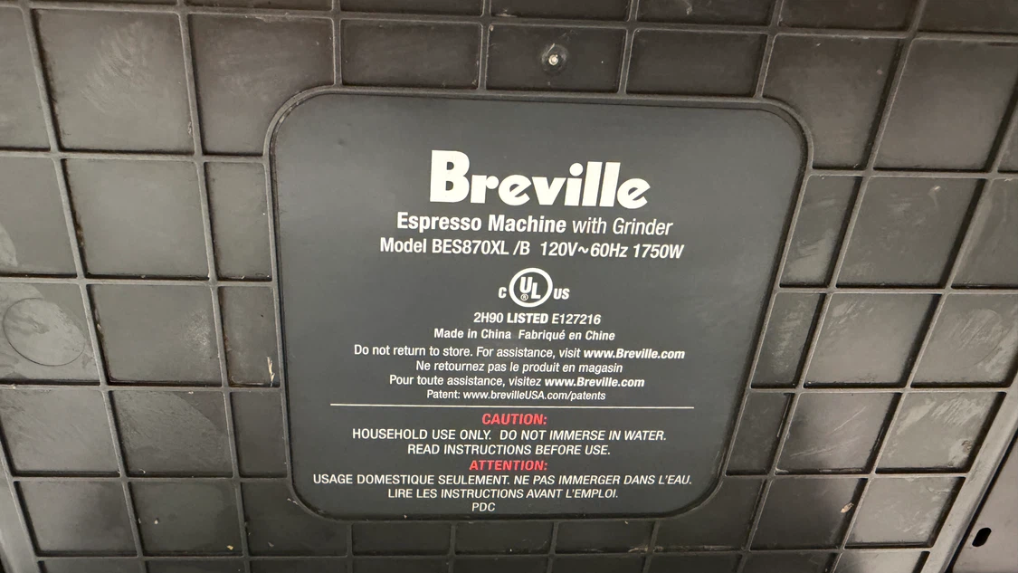Breville Barista Express Espresso Machine (Model BES870XL) in SS - photo 4
