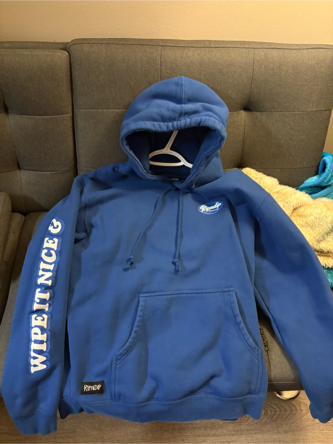 RipNDip Blue Wipe It Twice Hoodie