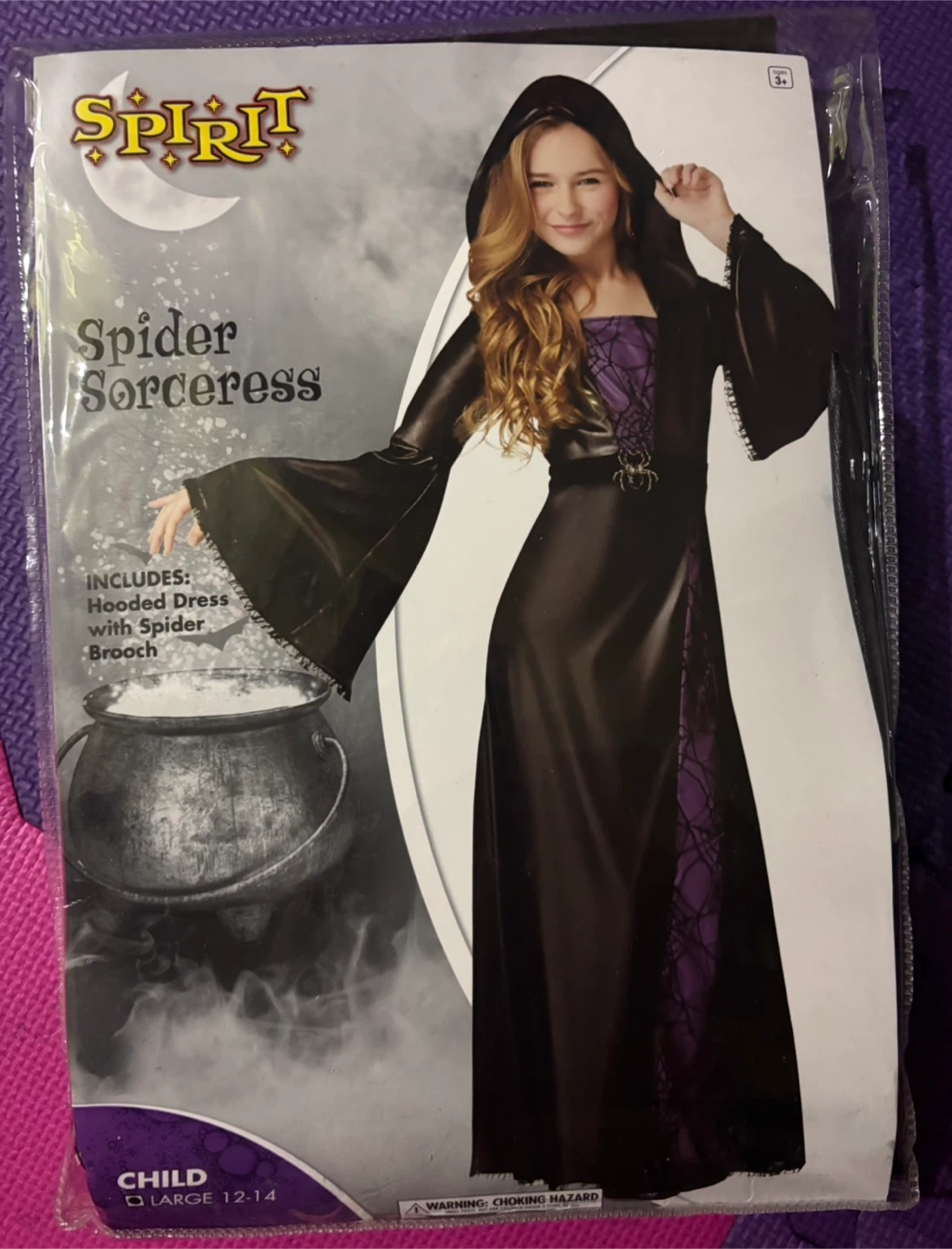 Spirit Spider Sorceress Costume Child Large 12-14