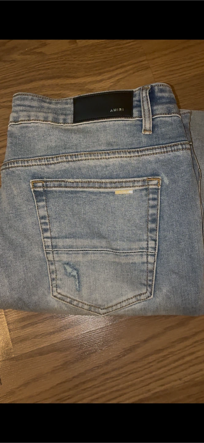 Amiri Distressed Jeans with Logo - photo 2