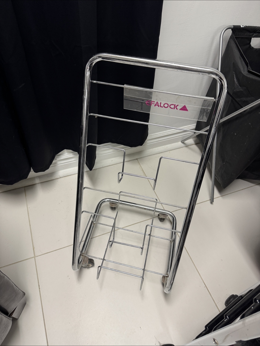 Rolling Magazine Rack