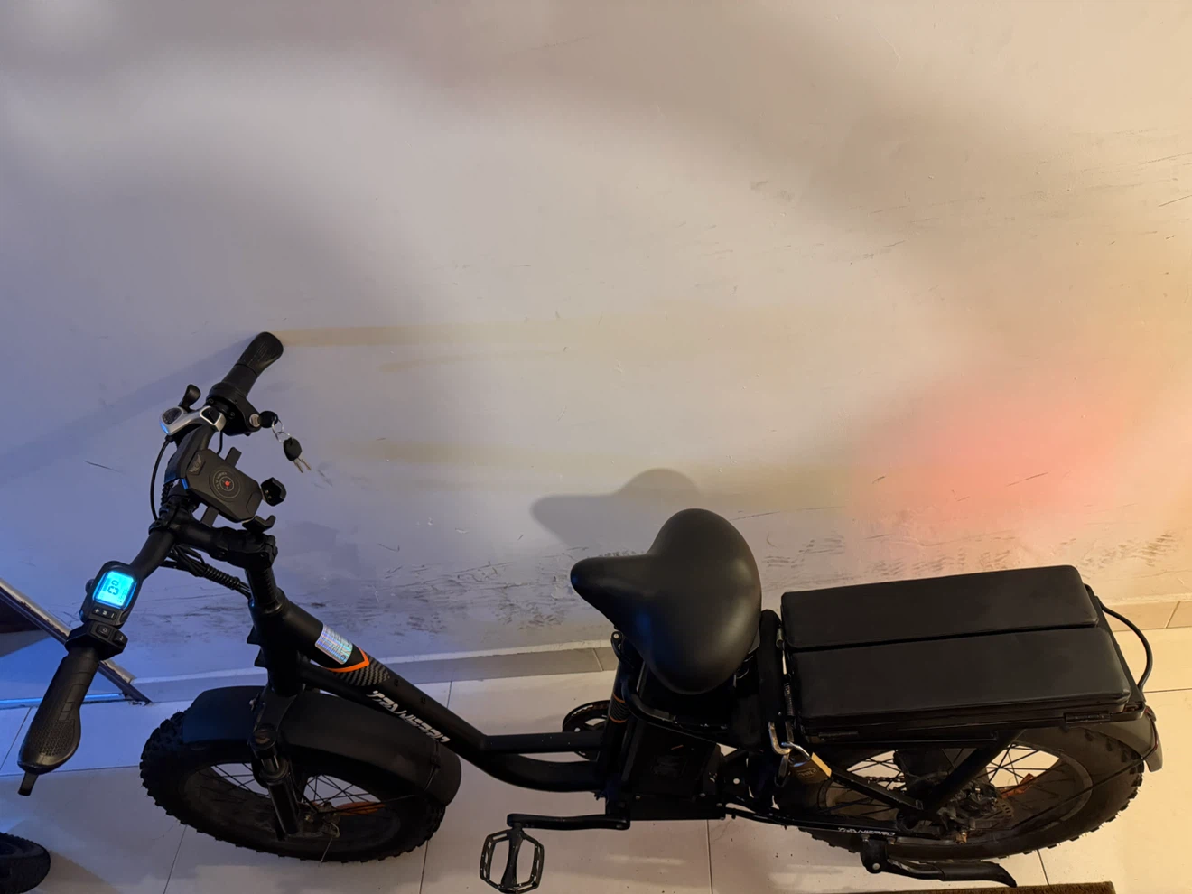 Black Fat Tire Electric Bike - photo 4