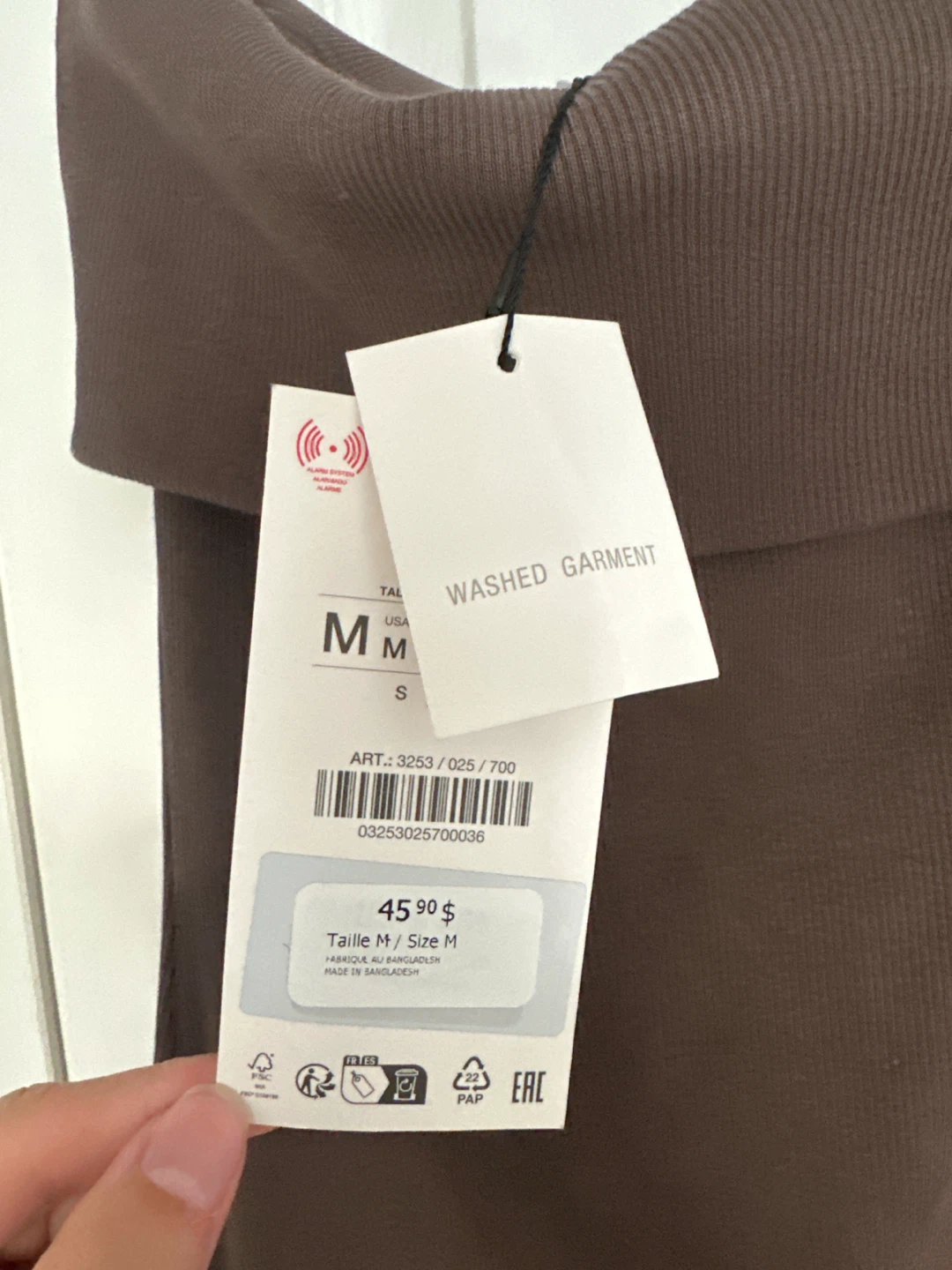 New Zara Washed Garment Strapless Dress - Size M - photo 2