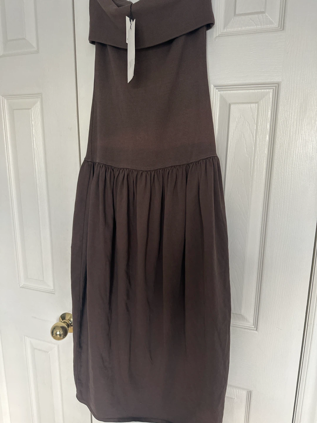 New Zara Washed Garment Strapless Dress - Size M - photo 4