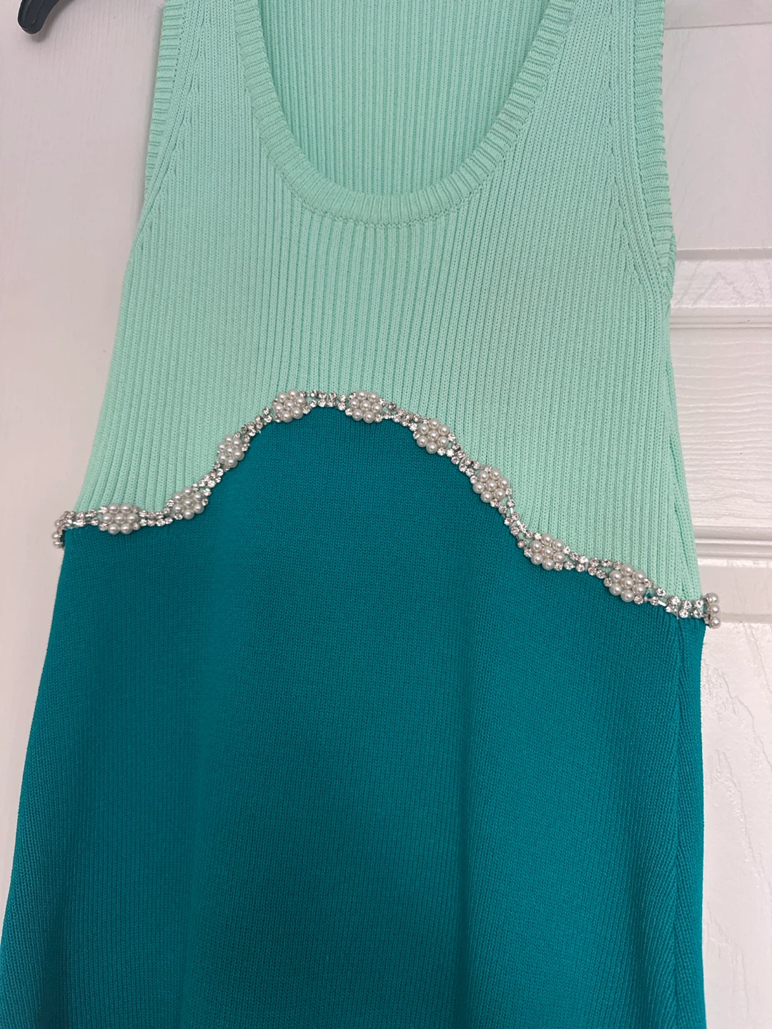 Zara Knit Dress with Rhinestone Trim - photo 2
