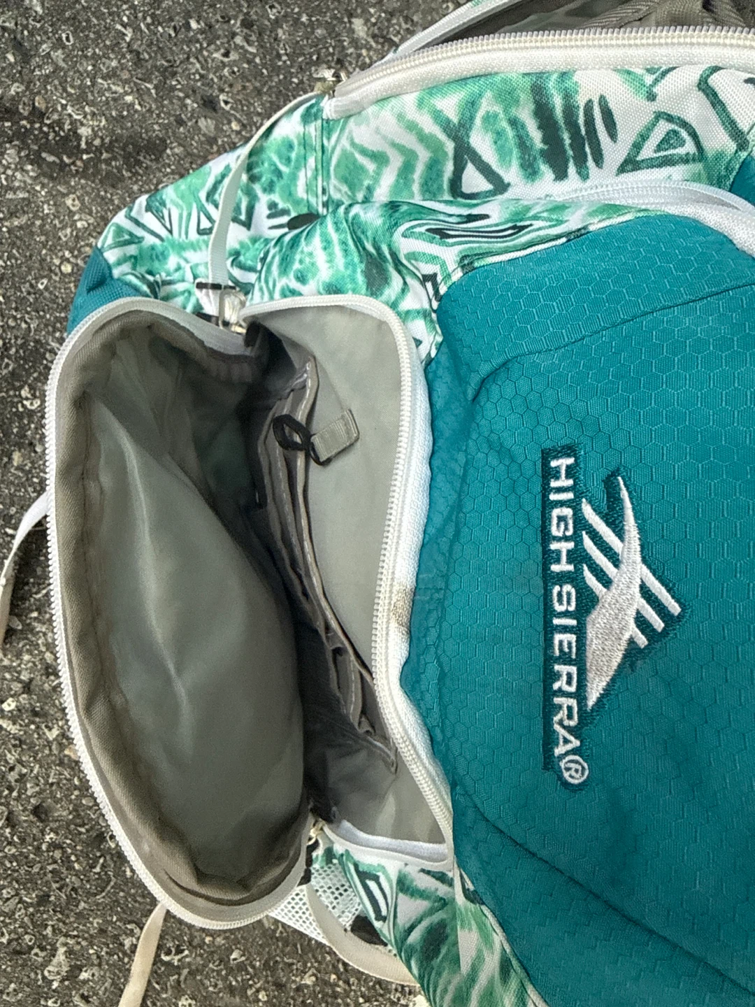 High Sierra Teal & White Pattern Backpack - photo 2