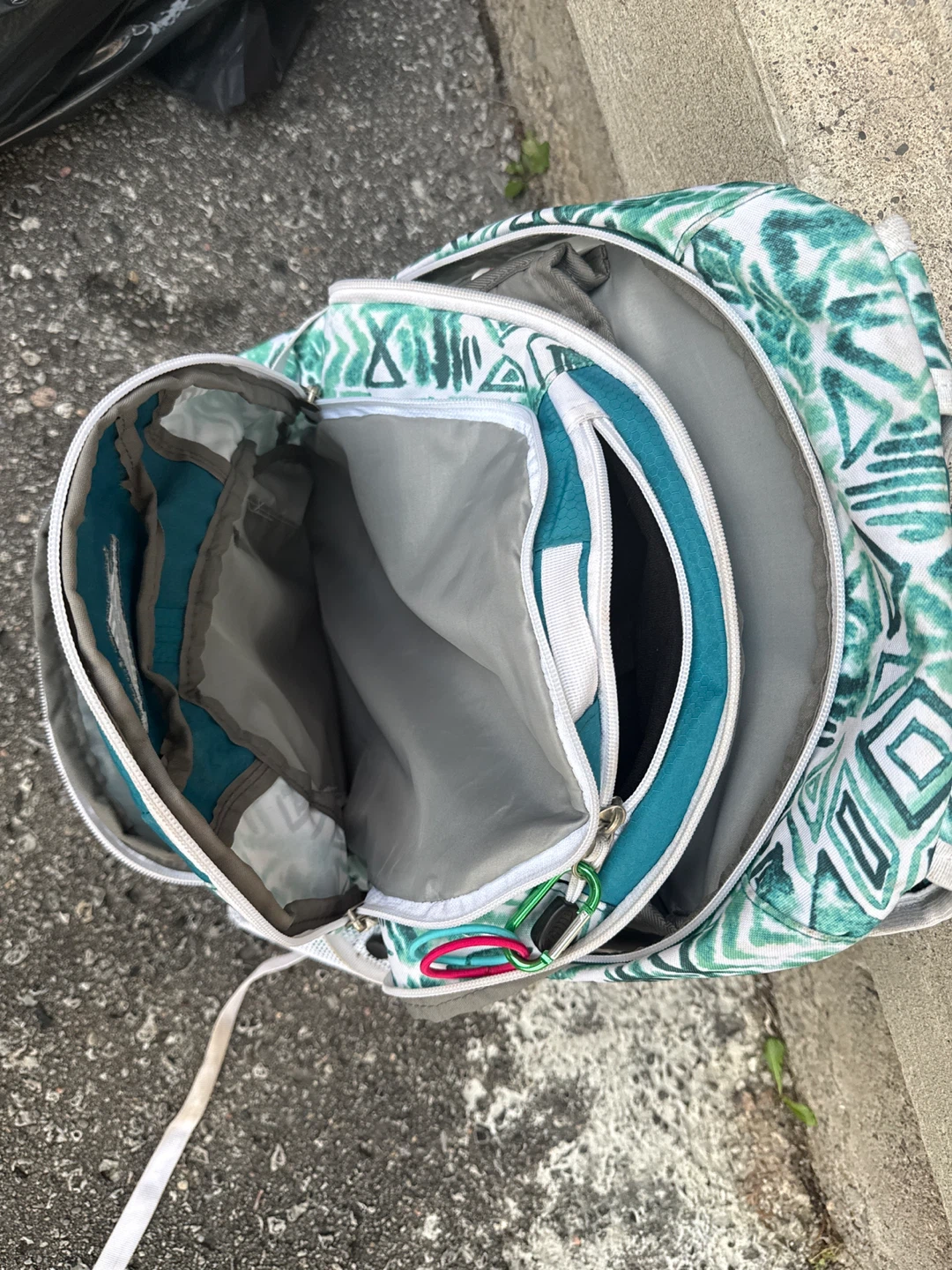 High Sierra Teal & White Pattern Backpack - photo 5