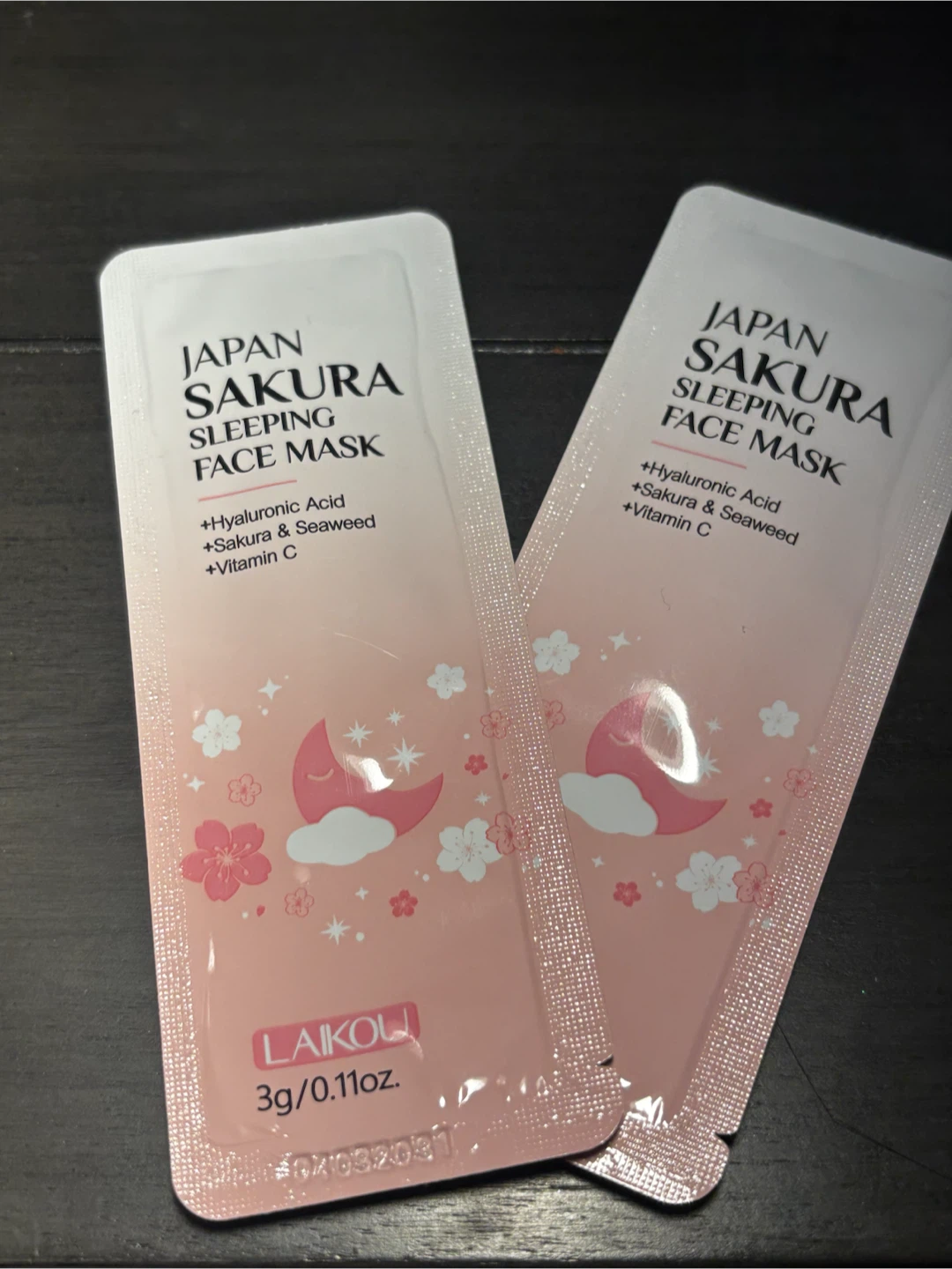 LAIKOU Japan Sakura Sleeping Face Masks (2 packets) - photo 2