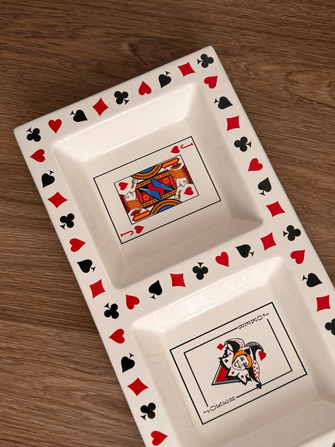 Vintage 3-Compartment Ceramic Serving Tray - photo 4