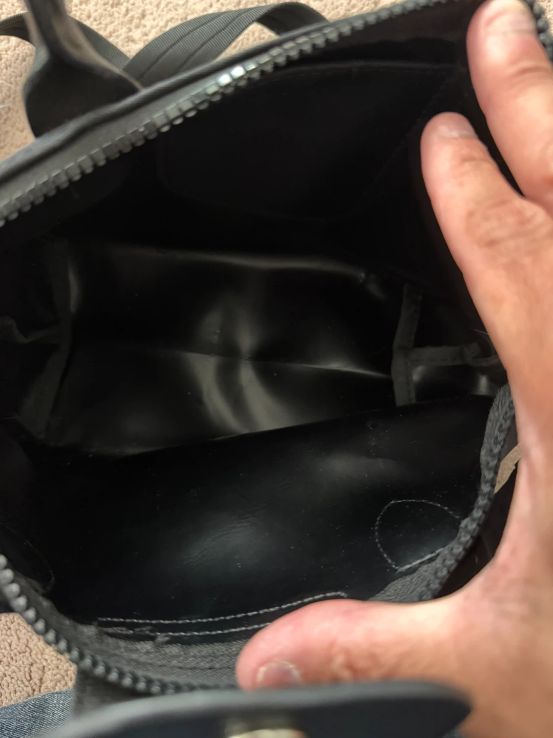 Longchamp Black Nylon Top Handle Handbag - photo 5