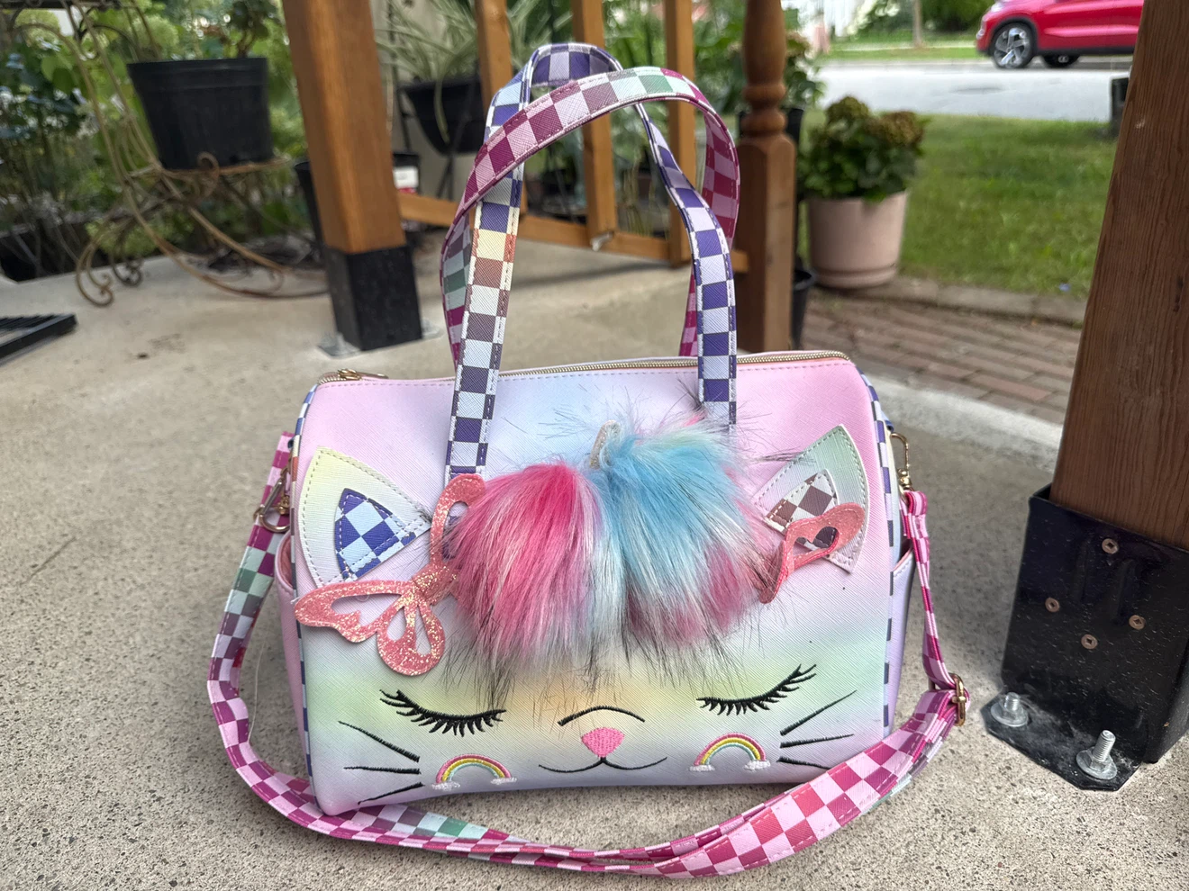 Rainbow Cat Face Bag