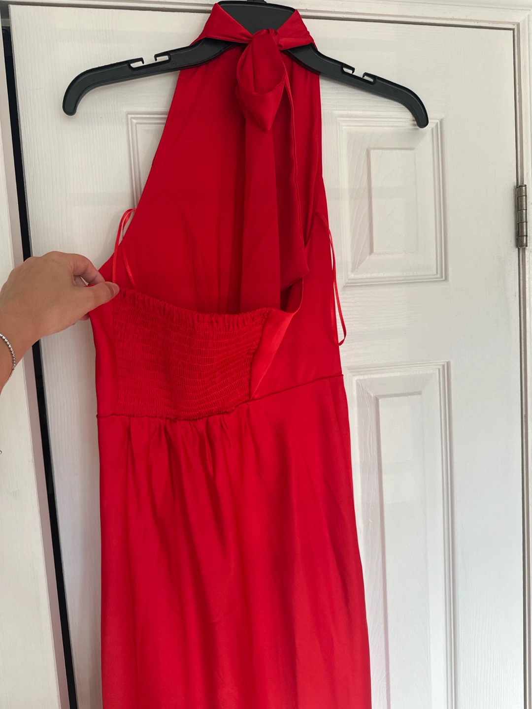 Maison d'Amélie Red Halter Maxi Dress - photo 3