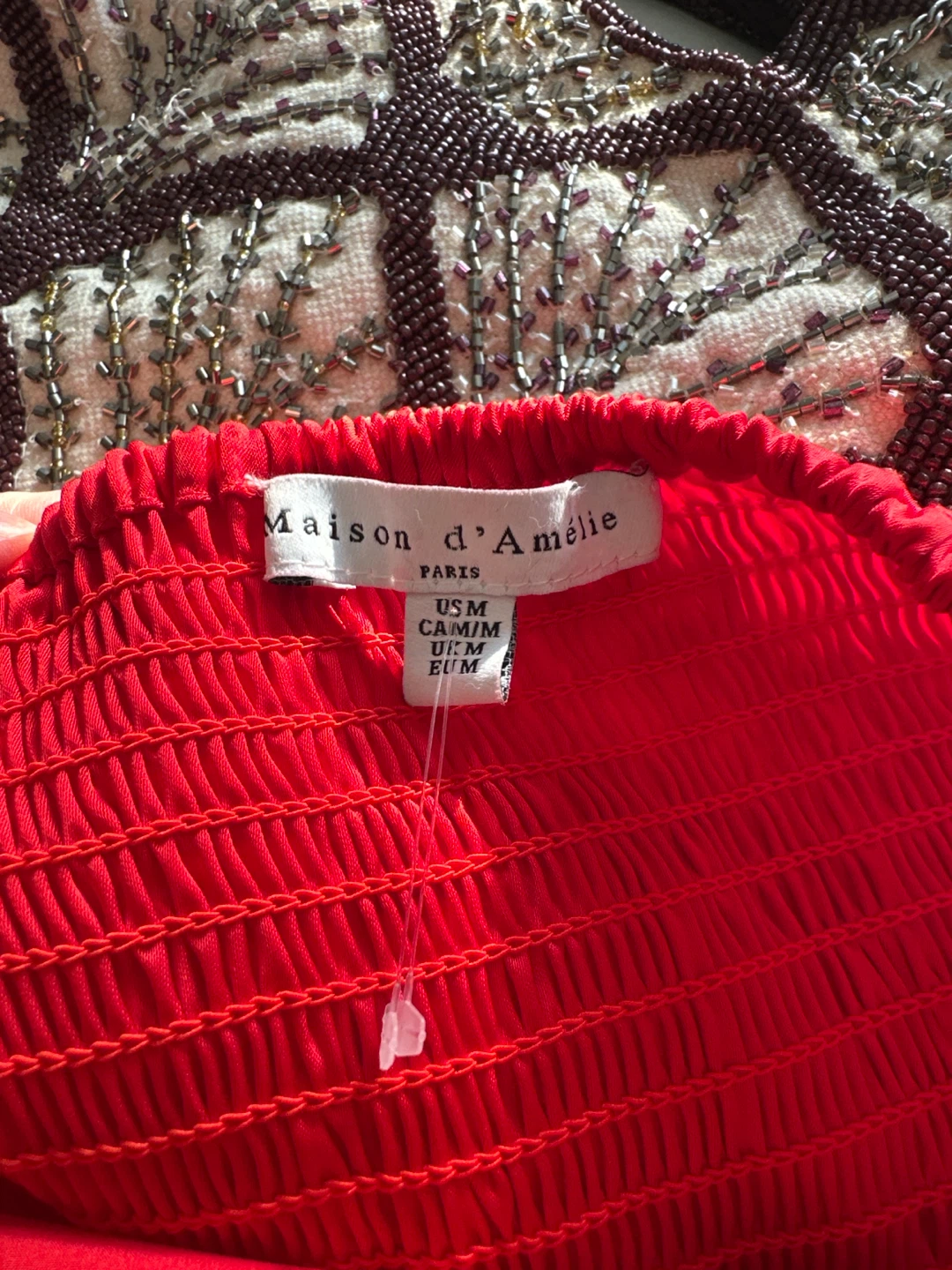 Maison d'Amélie Red Halter Maxi Dress - photo 5