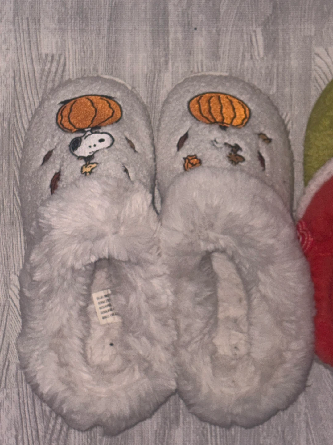 Snoopy autumn Pumpkin Slippers