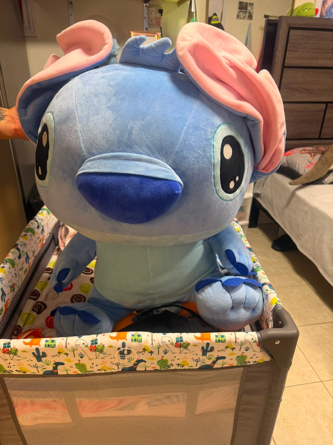 Large Blue Stitch Plush Toy
