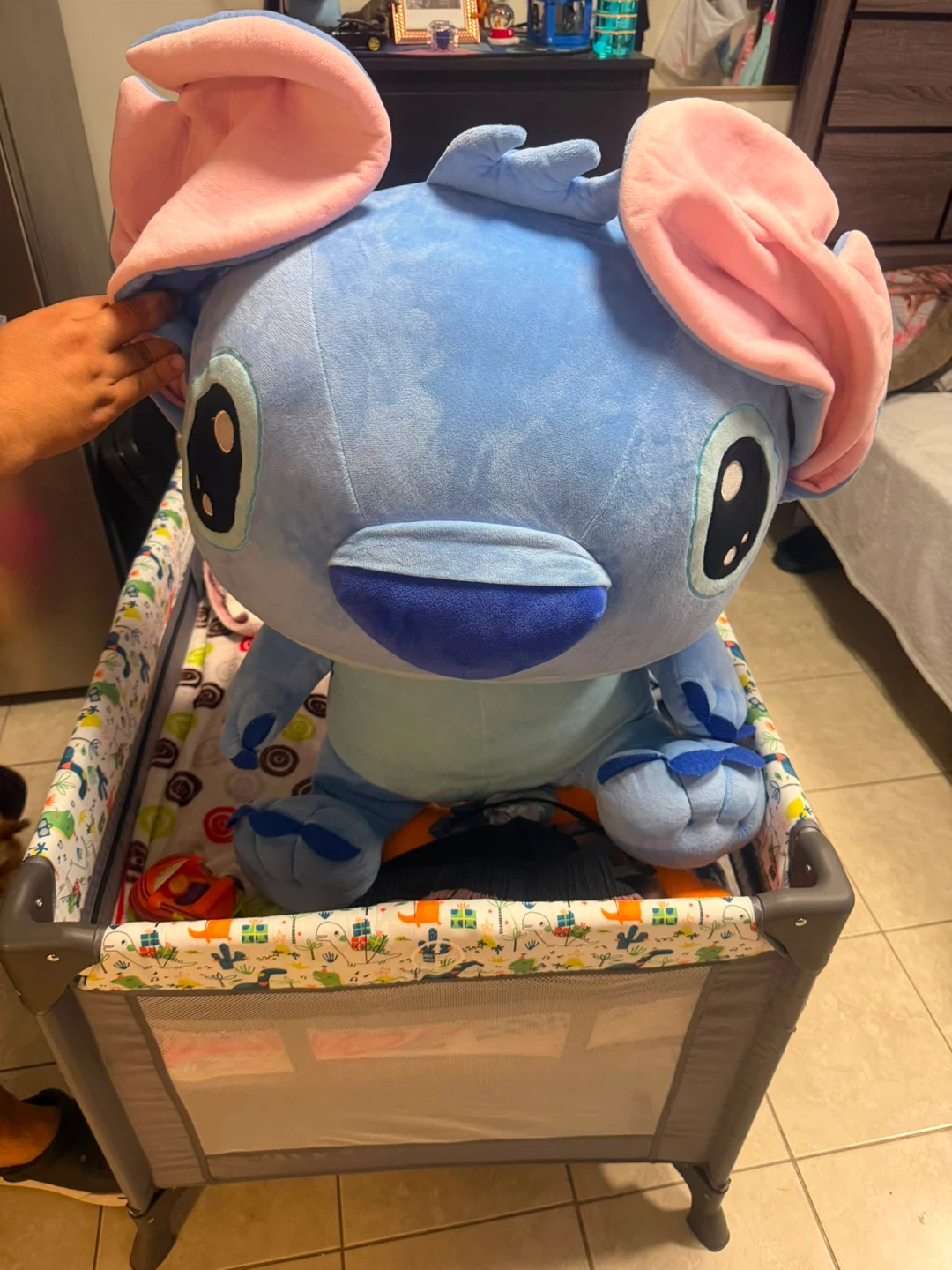 Large Blue Stitch Plush Toy - photo 2