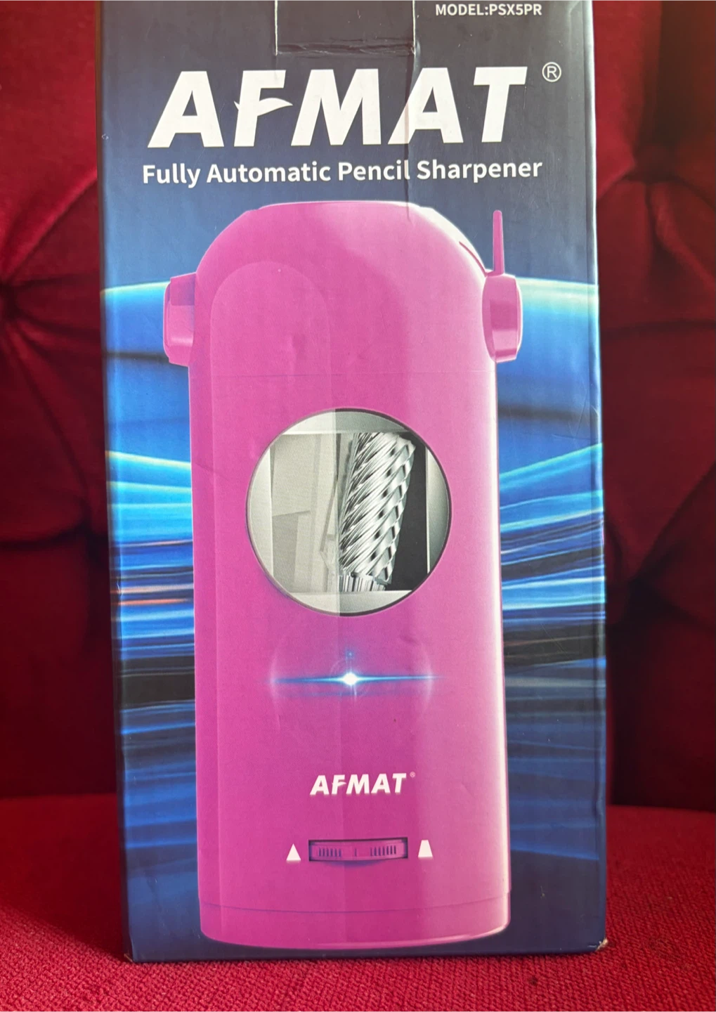 AFMAT Fully Automatic Pencil Sharpener - Pink