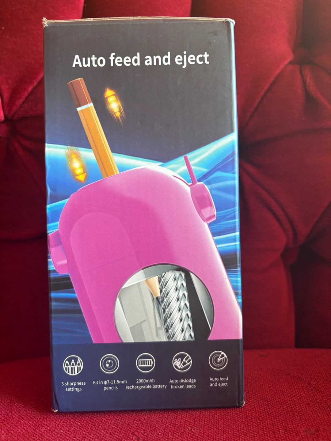 AFMAT Fully Automatic Pencil Sharpener - Pink - photo 2