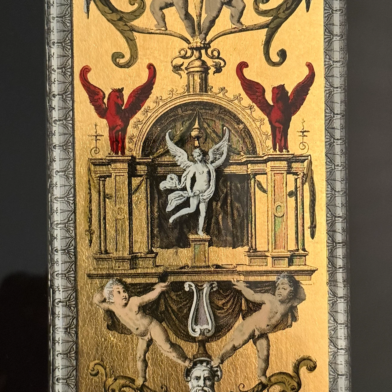 Rare pair vintage Italian gold foil framed panels - photo 2