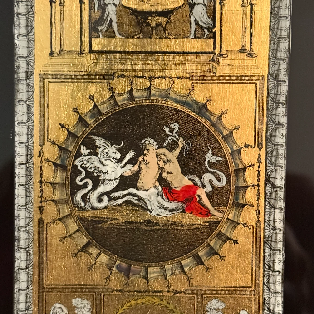 Rare pair vintage Italian gold foil framed panels - photo 3