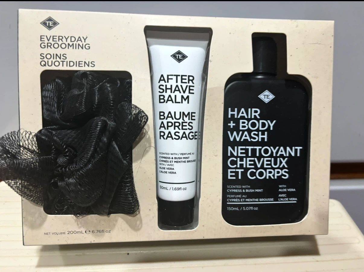 TE Everyday Grooming Hair + Body Wash & After Shave Balm Set