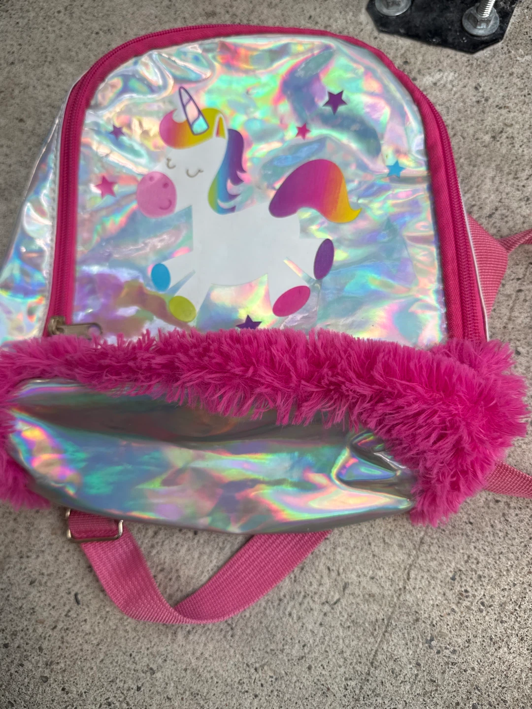 Kids Unicorn Backpack - Pink/Iridescent