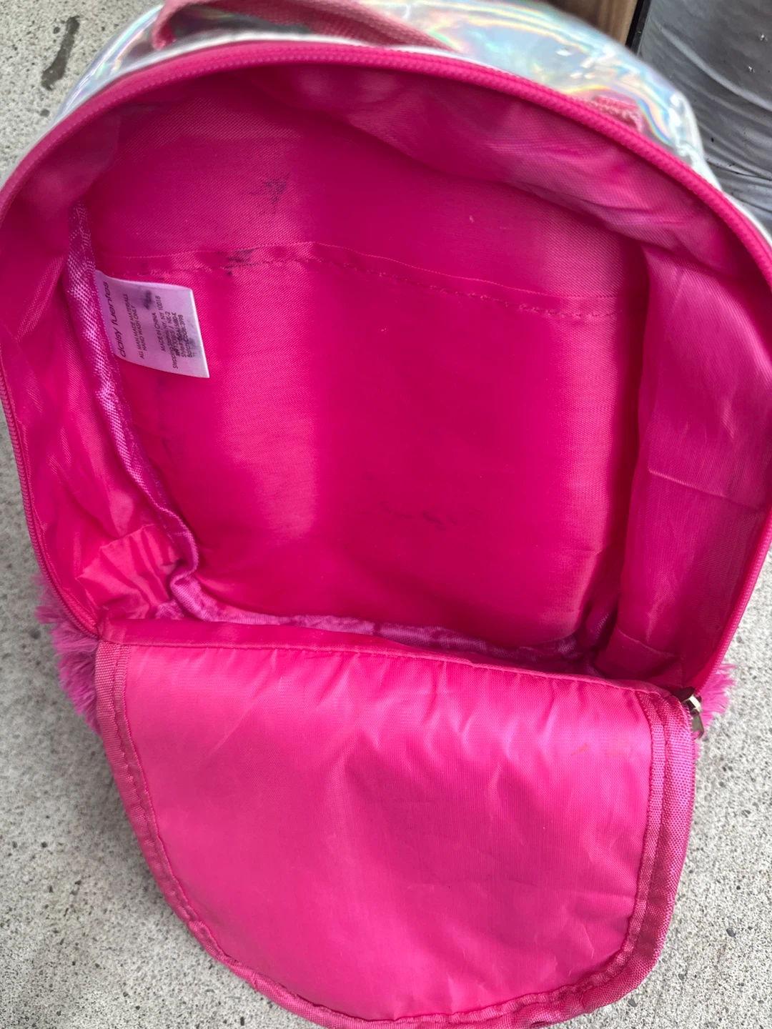 Kids Unicorn Backpack - Pink/Iridescent - photo 2