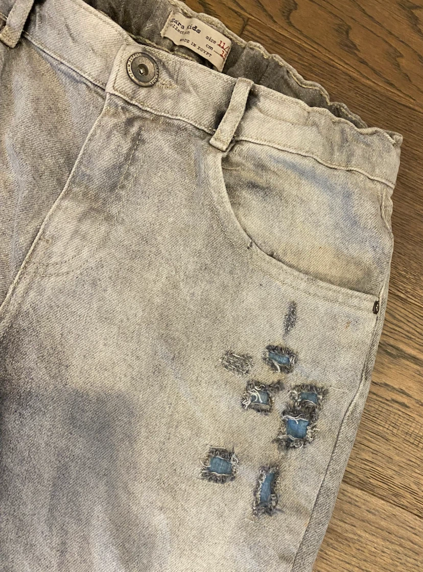 Zara Kids Distressed Jeans Size 11/12 (152 cm) - photo 2