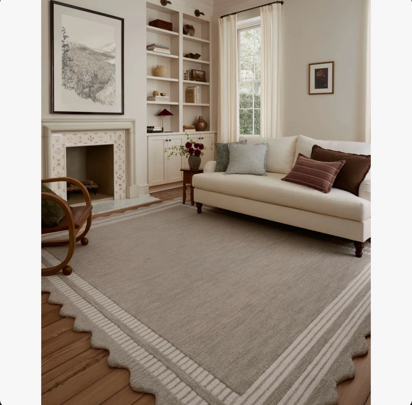 Loloi Ivory Wool Rug for Sale - 7’6”x5’