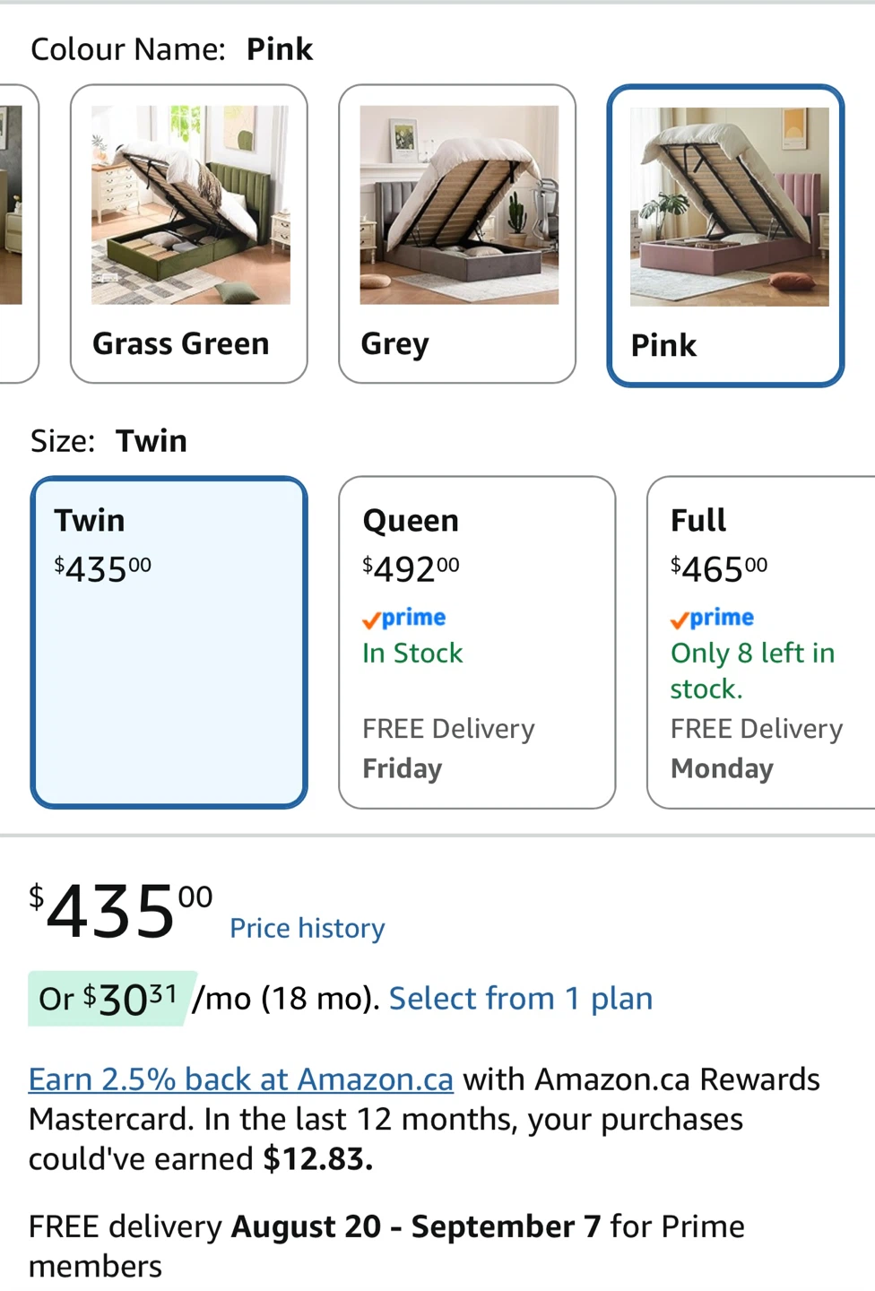 Pink Velvet Twin Storage Bed Frame - photo 5